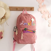 Custom Name School Backpack Personalized Embroidered Kids Backpack Preschool Back To School Bag Gift For Kids