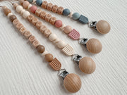 Personalized Pacifier Clip Custom Baby Name Soother Clip Rainbow Paci Holder Soft Dummy Clip Gift For Newborn