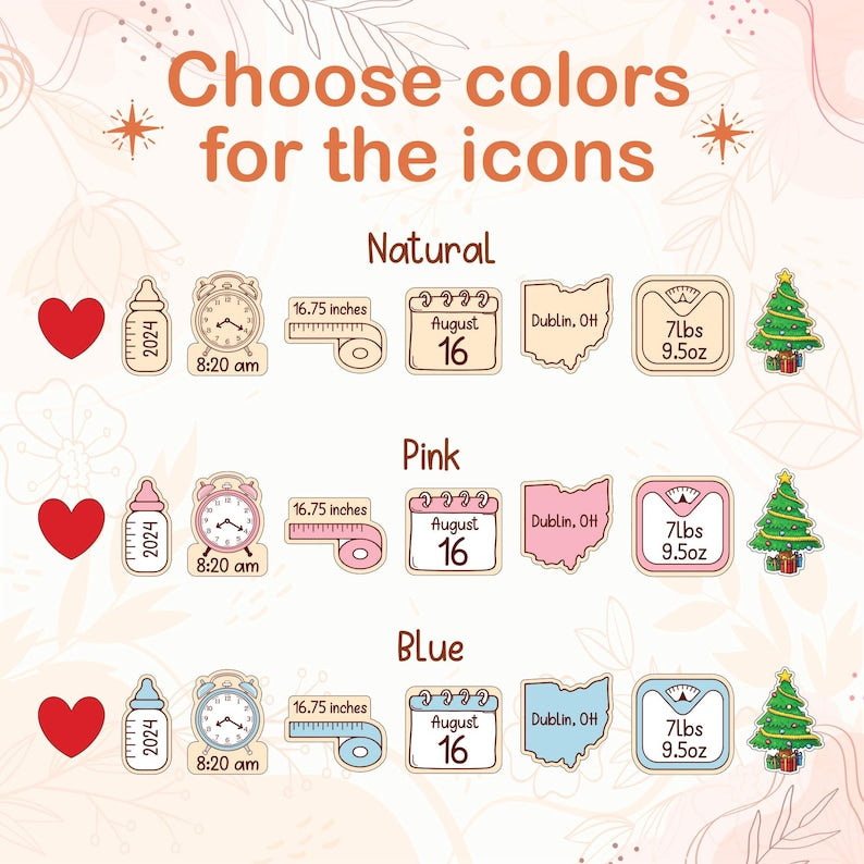 Personalized Baby First Christmas Ornament Custom Name Acrylic Keepsake Gift For Newborn