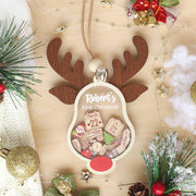 Personalized Baby First Christmas Ornament 2026 Shakeable Acrylic Wood Keepsake Custom Ornament Gift For Baby