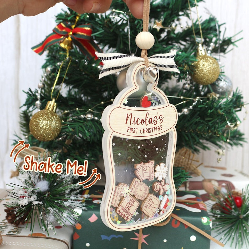 Custom Baby First Christmas Ornament Personalized Name Acrylic Keepsake Gift For Baby