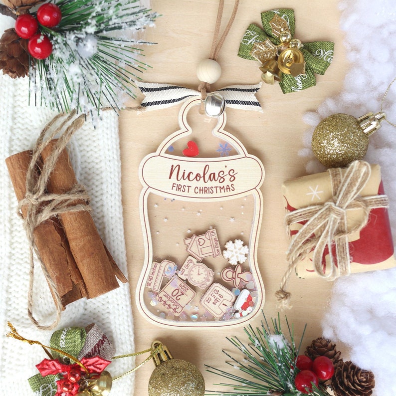 Custom Baby First Christmas Ornament Personalized Name Acrylic Keepsake Gift For Baby