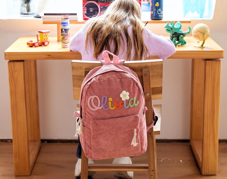 Personalized Toddler Backpack Custom Embroidered Name Preschool Kids School Bag Name Backpack Gift For Kids