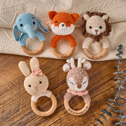 Personalized Handmade Crochet Baby Rattle Animal Soft Baby Rattle Toy Gift For Baby