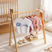 Personalized Baby Name Sweater Custom Knit Crochet Baby Sweater Embroidered Name Soft Knit Baby Jumper Gift For Baby