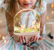 Personalized Baby Night Light Custom Name Nursery Decor Soft Kids Bedside Lamp Gift For Newborn