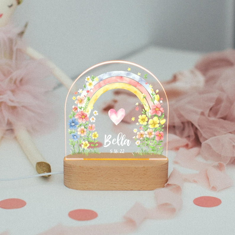 Baby Night Light Custom Animal Nursery Bedside Lamp Soft Kids Room Light Gift For Baby